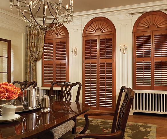 traditional wood shutters