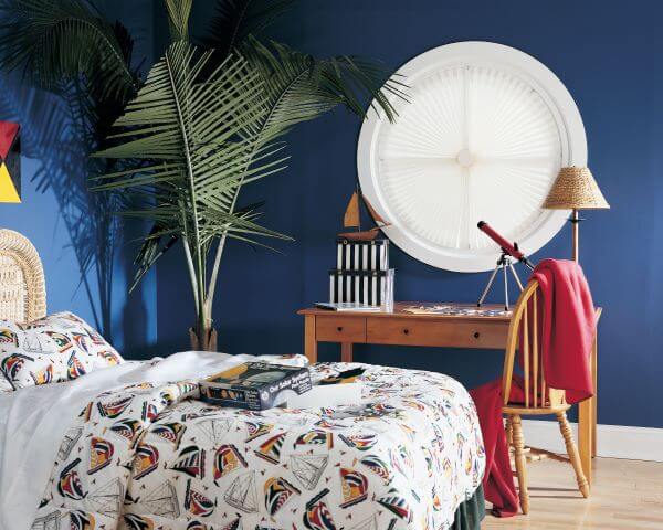 Circular windows, also called an oculus, resemble a porthole on a ship and can be particularly challenging to find window treatment options. Circular windows, also called an oculus, resemble a porthole on a ship and can be particularly challenging to find window treatment options.